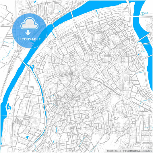 New Taipei, Taiwan, city map with high resolution roads.