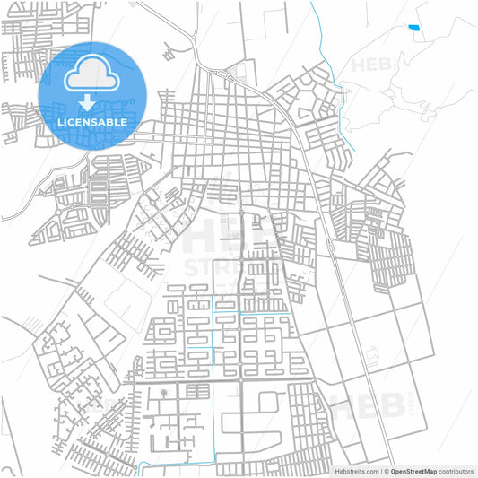 Cagua, Venezuela, city map with high resolution roads.