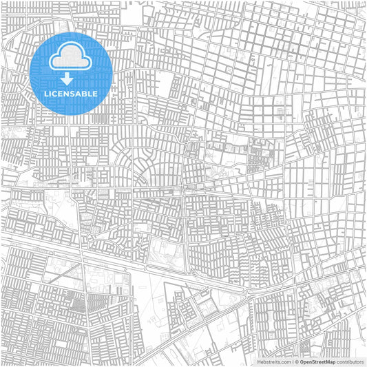 Lo Prado, Chile, city map with high resolution roads.