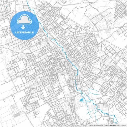 Legnano, Lombardy, Italy, city map with high resolution roads.
