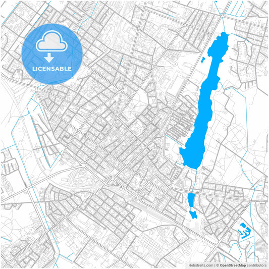 Šiauliai, Šiauliai County, Lithuania, city map with high resolution roads.