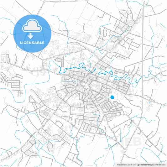 Plungė, Telšiai County, Lithuania, city map with high resolution roads.
