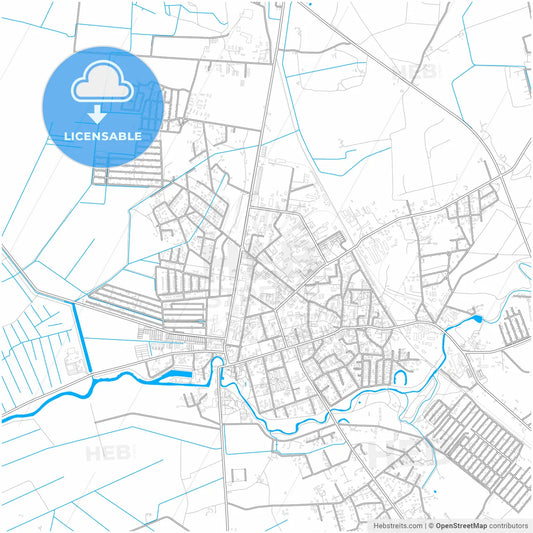 Šilutė, Klaipėda County, Lithuania, city map with high resolution roads.