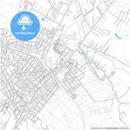 Legionowo, Masovian, Poland, city map with high resolution roads.