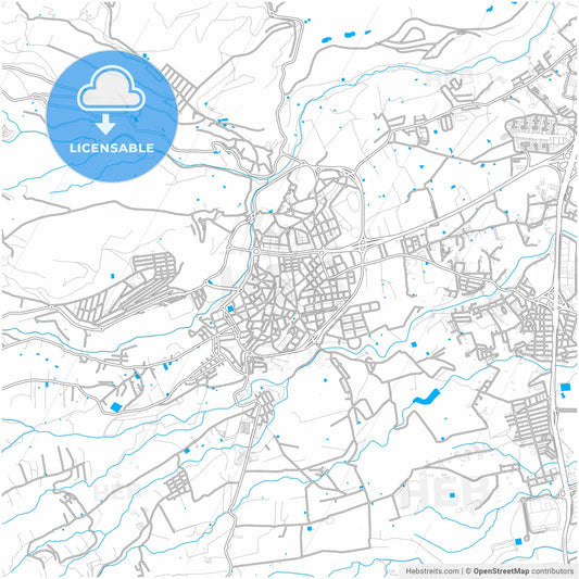 Telde, Las Palmas, Spain, city map with high resolution roads.