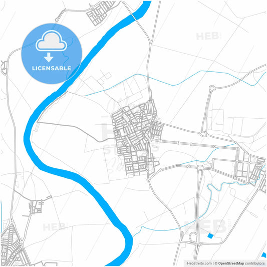 La Rinconada, Seville, Spain, city map with high resolution roads.