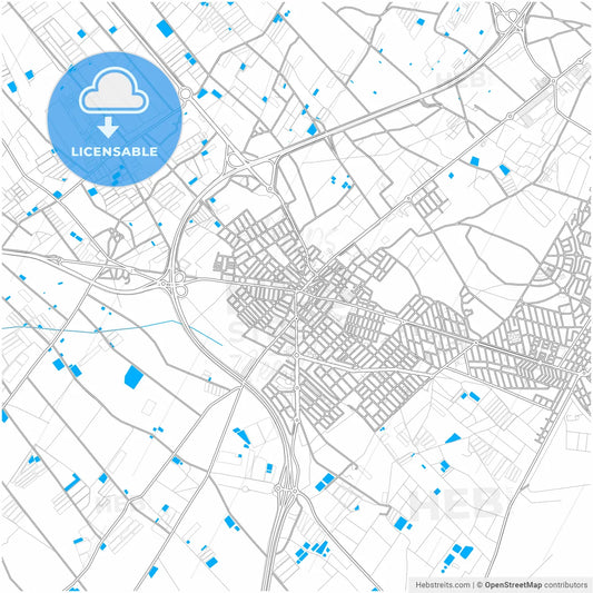 San Javier, Murcia, Spain, city map with high resolution roads.