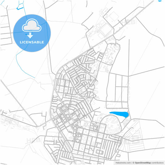 Novovolynsk, Volyn Oblast, Ukraine, city map with high resolution roads.