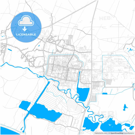 Netishyn, Khmelnytskyi Oblast, Ukraine, city map with high resolution roads.
