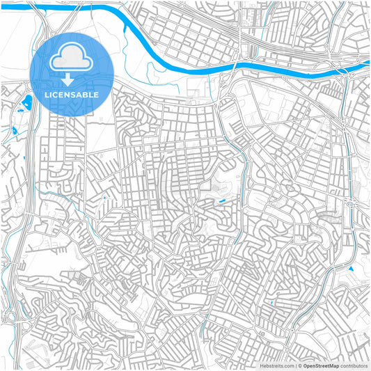Osasco, Brazil, city map with high resolution roads.