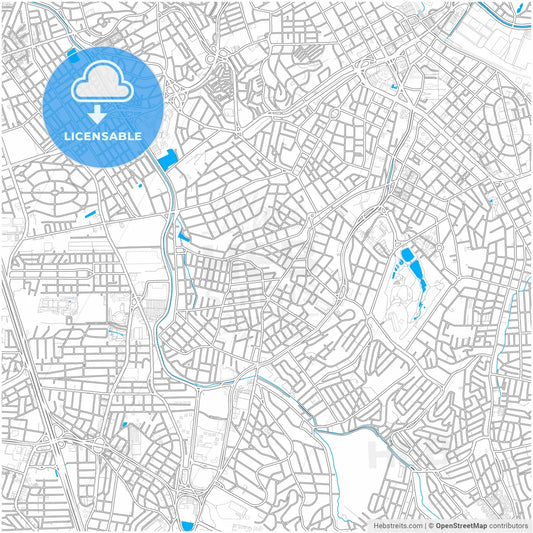 Santo Andre, Brazil, city map with high resolution roads.