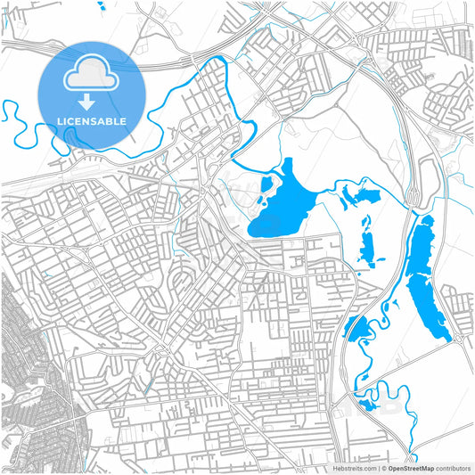 Itaquaquecetuba, Brazil, city map with high resolution roads.