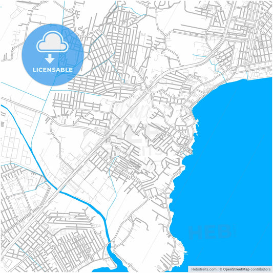 Sao Jose, Brazil, city map with high resolution roads.