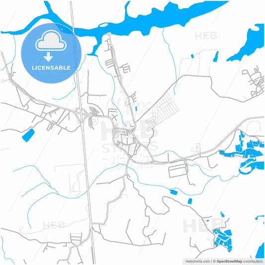 Nossa Senhora do Socorro, Brazil, city map with high resolution roads.