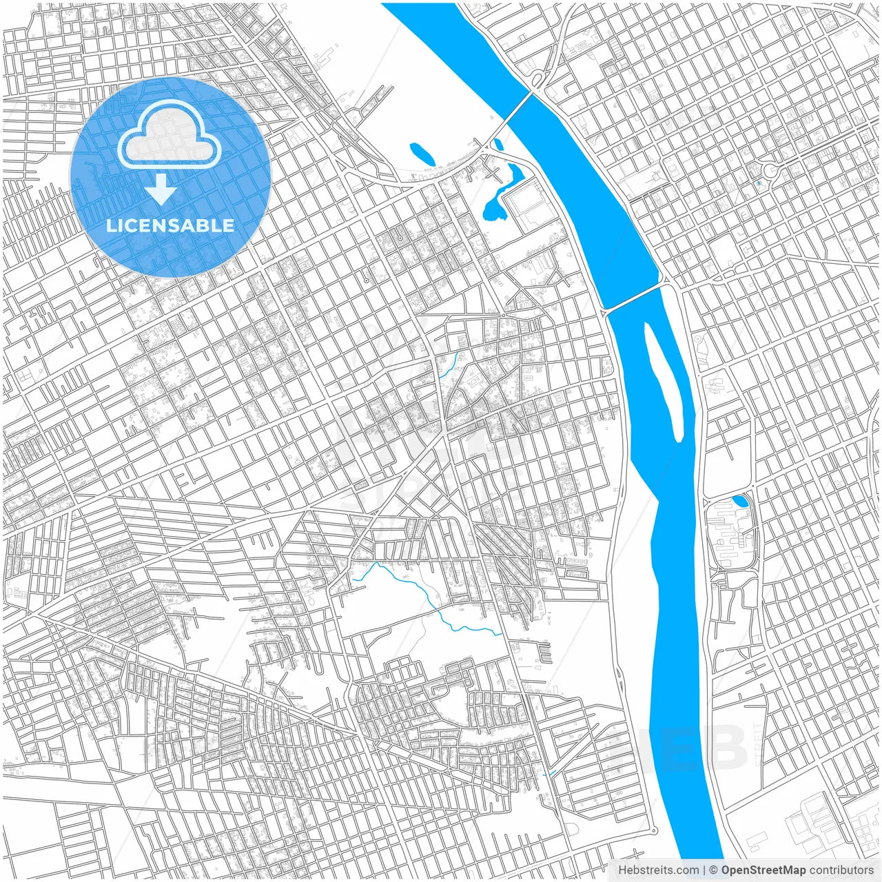 Timon, Brazil, city map with high resolution roads.