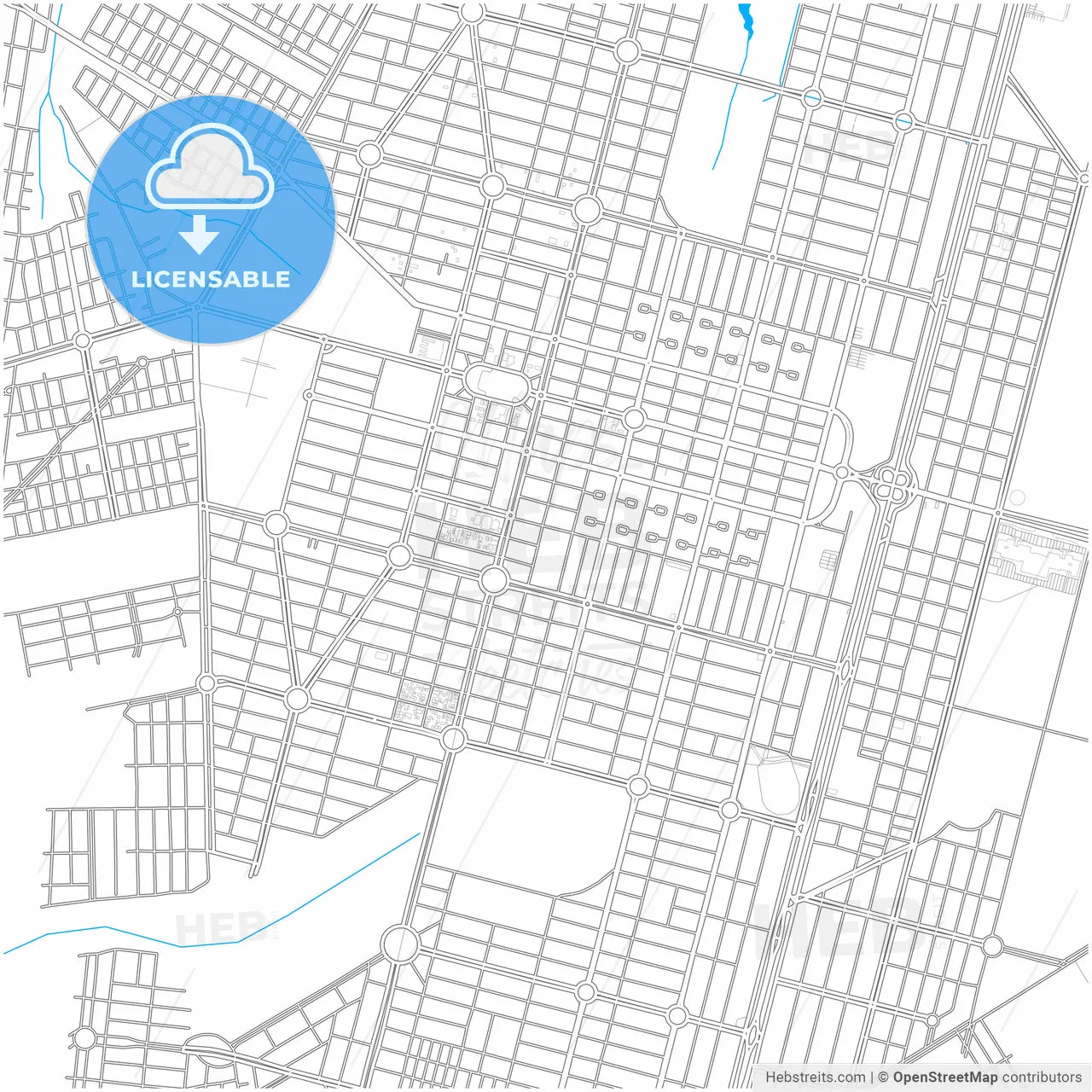 Sinop, Brazil, city map with high resolution roads.