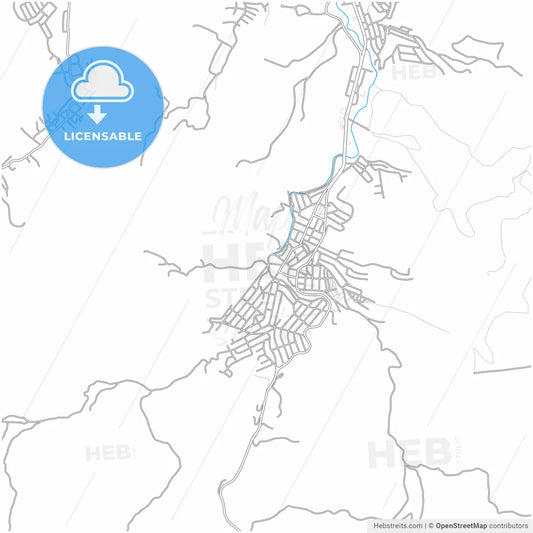 Timoteo, Brazil, city map with high resolution roads.