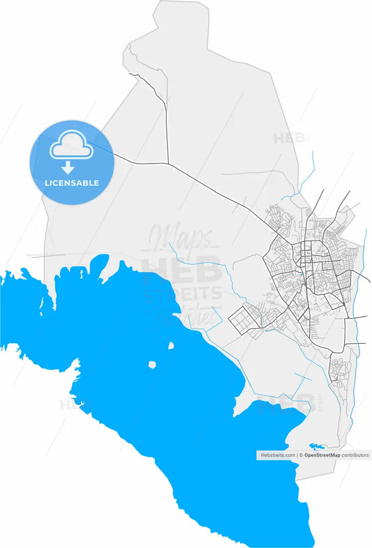 Nakhchivan, Azerbaijan, high resolution vector map - Instant download PDF and JPG