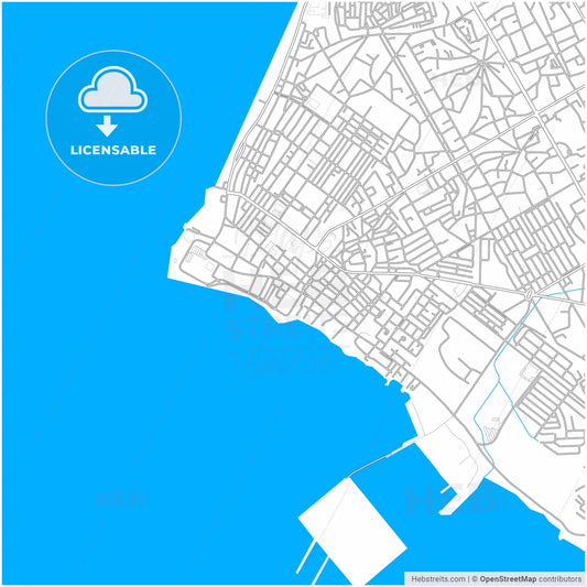 Cabimas, Venezuela, city map with high resolution roads.