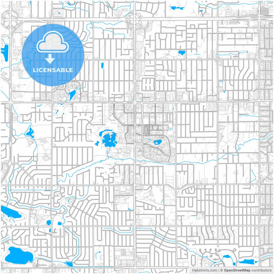 Lakewood, Colorado, United States, city map with high resolution roads.