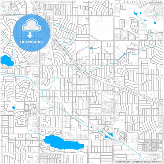 Westminster, Colorado, United States, city map with high resolution roads.