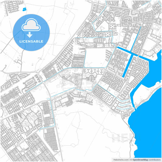 Portmore, Clarendon, Jamaica, city map with high resolution roads.