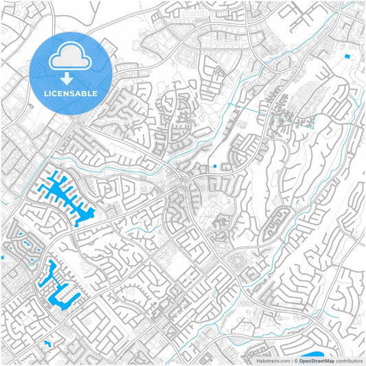 Lake Forest, California, United States, city map with high resolution roads.