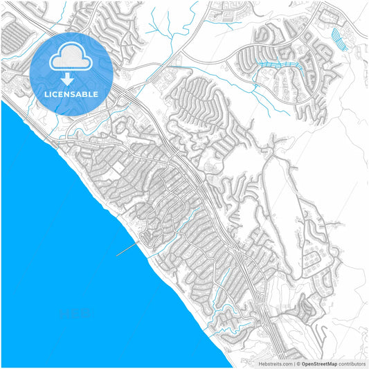 San Clemente, California, United States, city map with high resolution roads.
