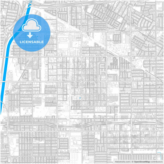 Paramount, California, United States, city map with high resolution roads.