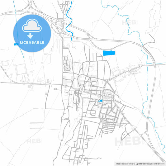 Sebeș, Alba, Romania, city map with high resolution roads.