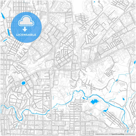Tomsk, Tomsk Oblast, Russia, city map with high resolution roads.