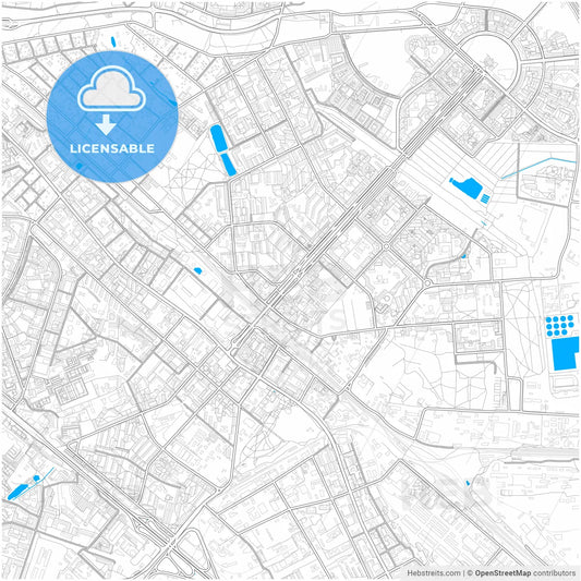 Lyubertsy, Moscow Oblast, Russia, city map with high resolution roads.