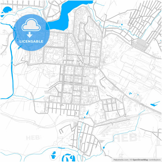 Pervouralsk, Sverdlovsk Oblast, Russia, city map with high resolution roads.