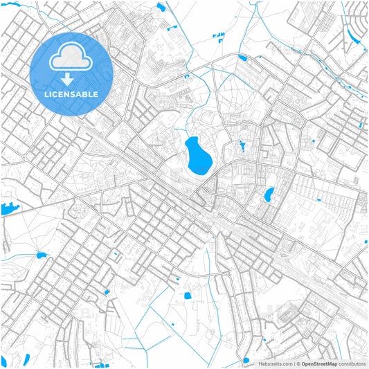 Ramenskoye, Moscow Oblast, Russia, city map with high resolution roads.