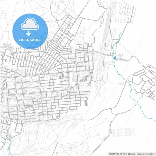 Serov, Sverdlovsk Oblast, Russia, city map with high resolution roads.