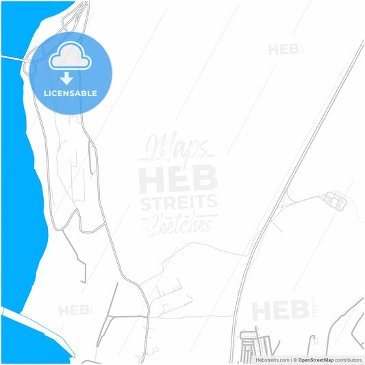 Ust-Ilimsk, Irkutsk Oblast, Russia, city map with high resolution roads.