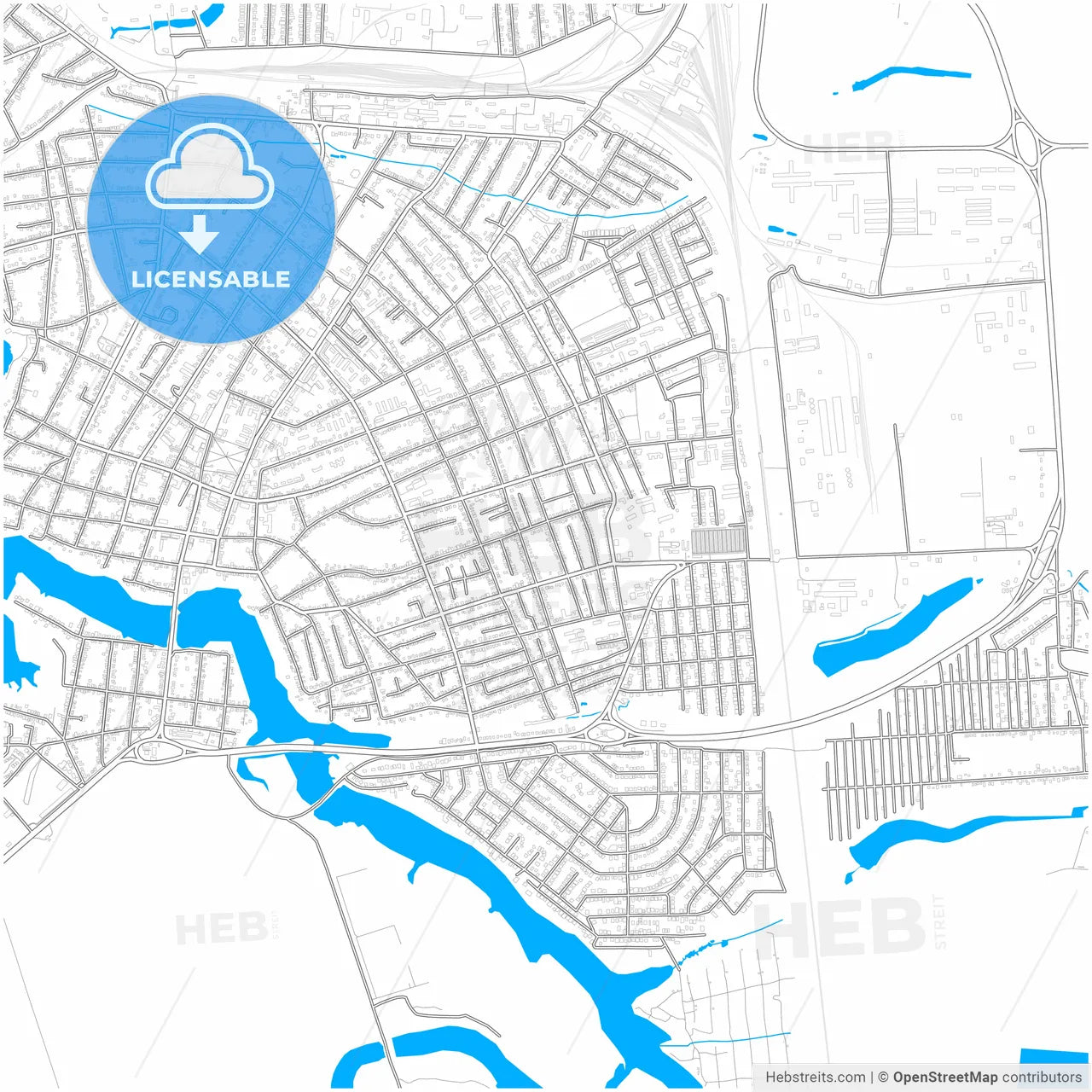 Timashyovsk, Krasnodar Krai, Russia, city map with high resolution roads.