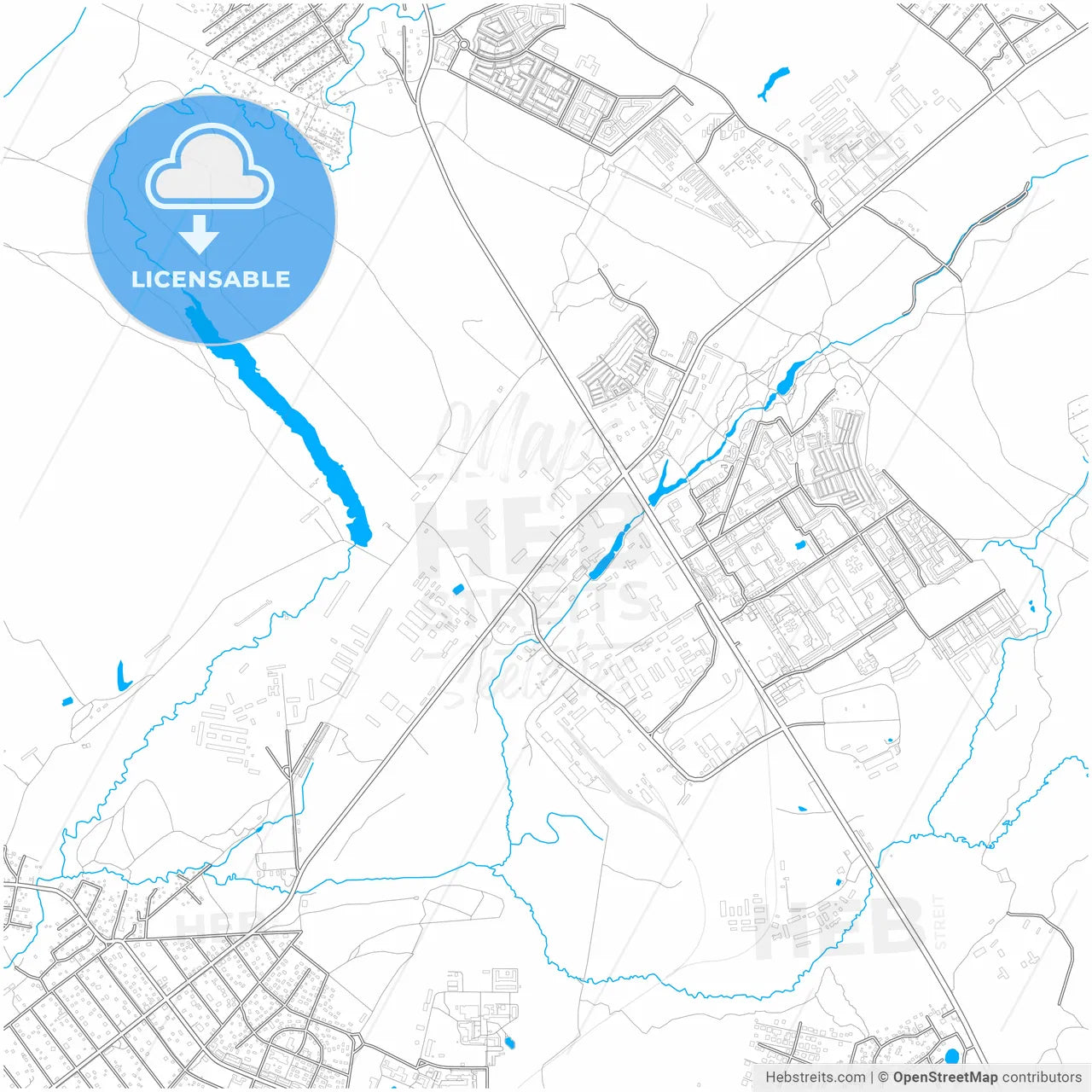 Sertolovo, Leningrad Oblast, Russia, city map with high resolution roads.