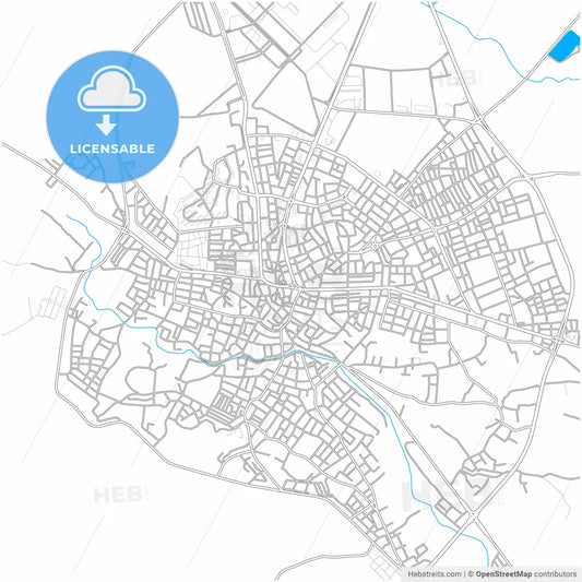 Seydişehir, Konya, Turkey, city map with high resolution roads.
