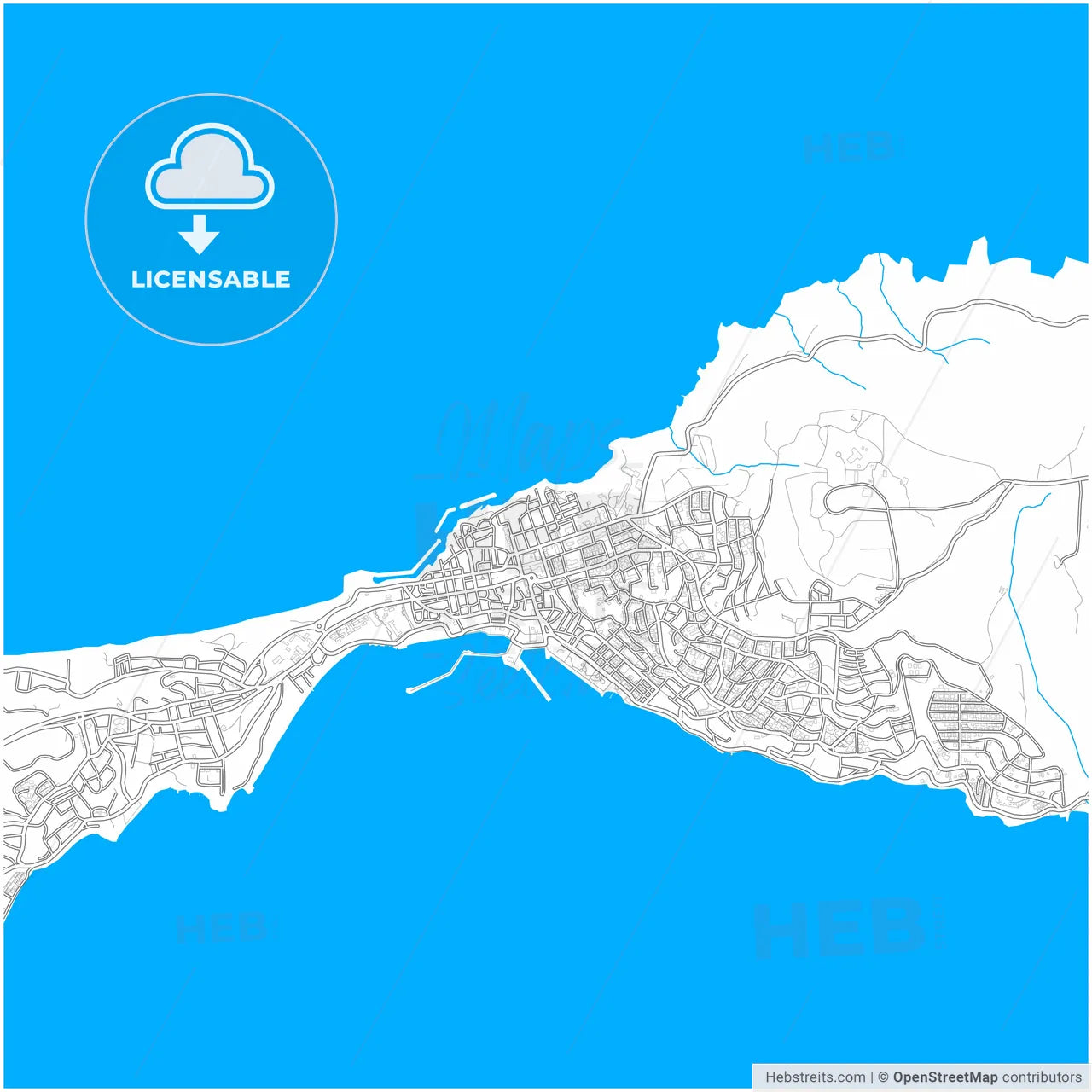 Sinop, Sinop, Turkey, city map with high resolution roads.