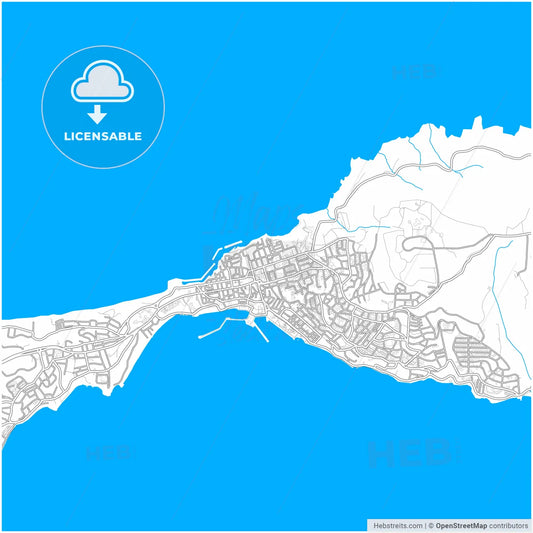 Sinop, Sinop, Turkey, city map with high resolution roads.