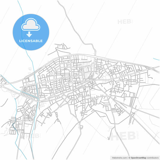 Ilgın, Konya, Turkey, city map with high resolution roads.
