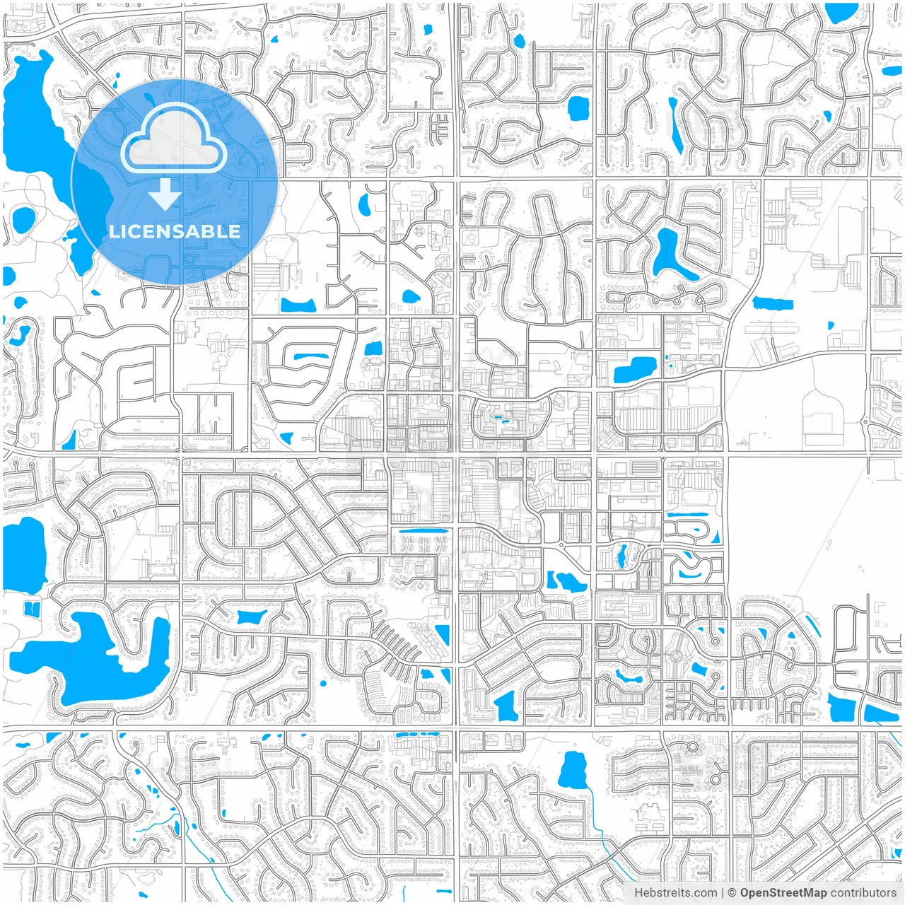 Apple Valley, Minnesota, United States, city map with high resolution roads.