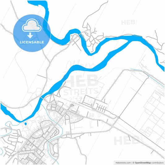 Onești, Bacău, Romania, city map with high resolution roads.