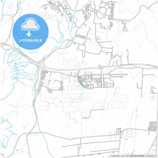 Arona, Santa Cruz de Tenerife, Spain, city map with high resolution roads.