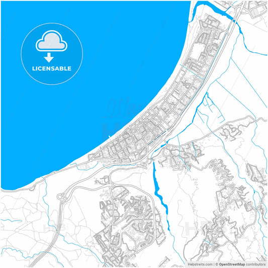 Saint-Paul, Réunion, France, city map with high resolution roads.