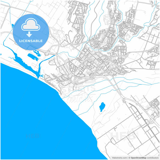 Saint-Louis, Réunion, France, city map with high resolution roads.