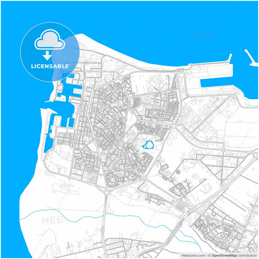 Le Port, Réunion, France, city map with high resolution roads.
