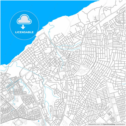 Ciudad Guayana, Venezuela, city map with high resolution roads.