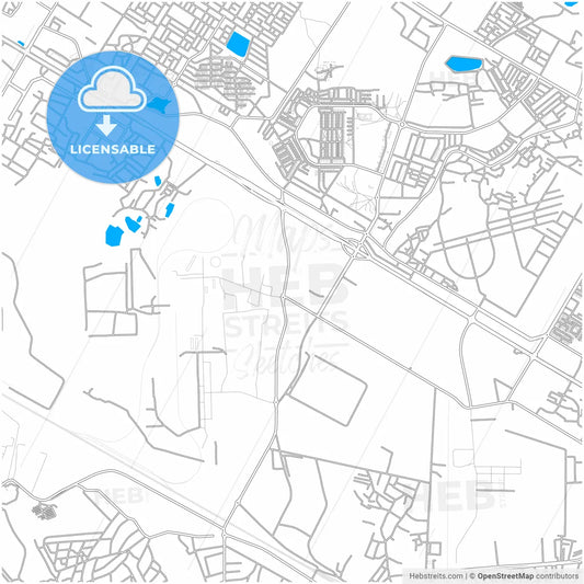 Durgapur, West Bengal, India, city map with high resolution roads.